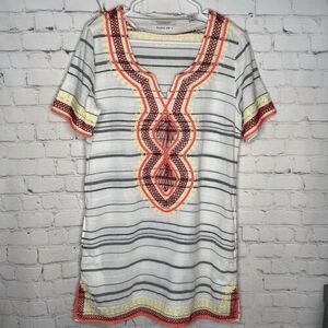 Scotch & Soda Paradise Cove Embroidered Summer Kaftan Tunic Dress Women Size 3